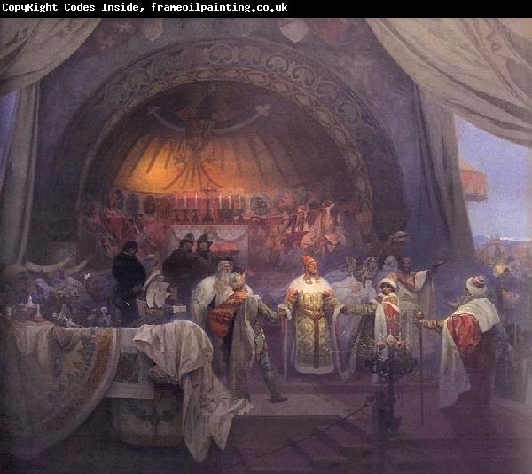 Alfons Mucha The Union of Slavic Dynasties